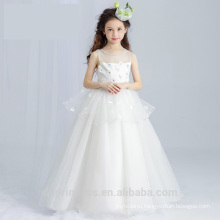 2017 Lovely Baby Princess Flower Girl Long Wedding dresses Ball Gown Lace Prom White Tulle party dress